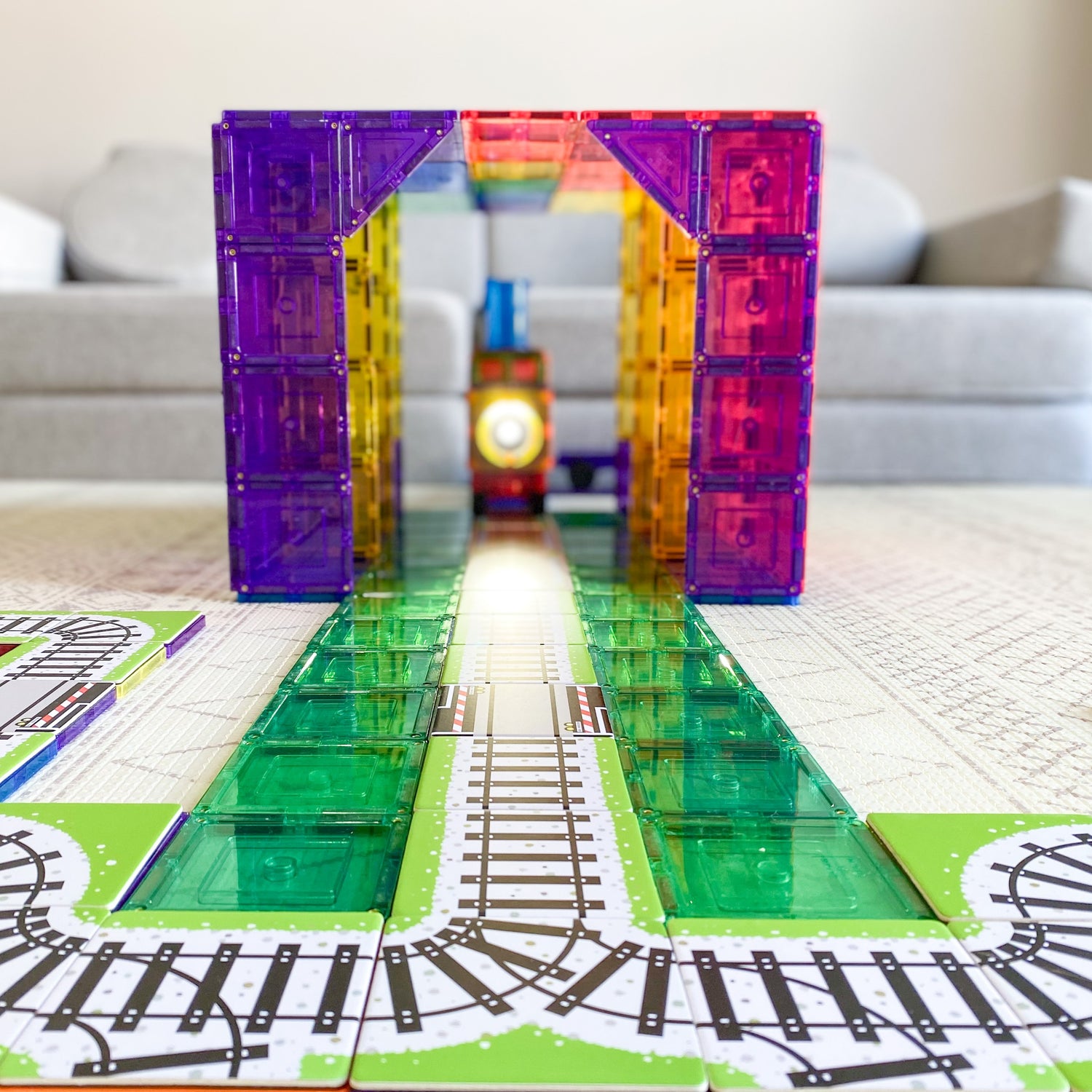 Magnetic Tile Topper - Train Pack (36 Piece) – Learn & Grow Toys