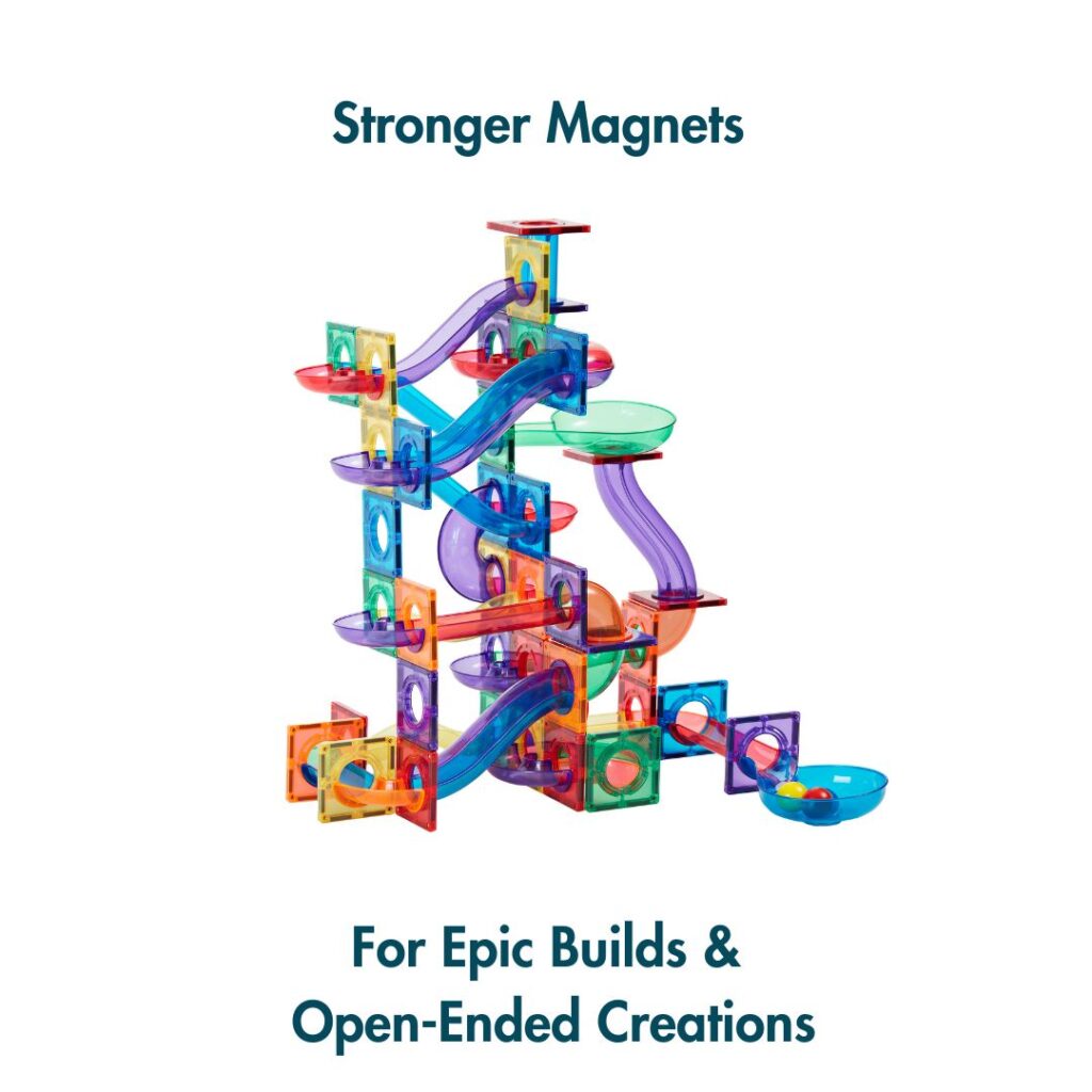 Stronger magnets in Learn & Grow tiles to allow for epic builds and open-ended creations