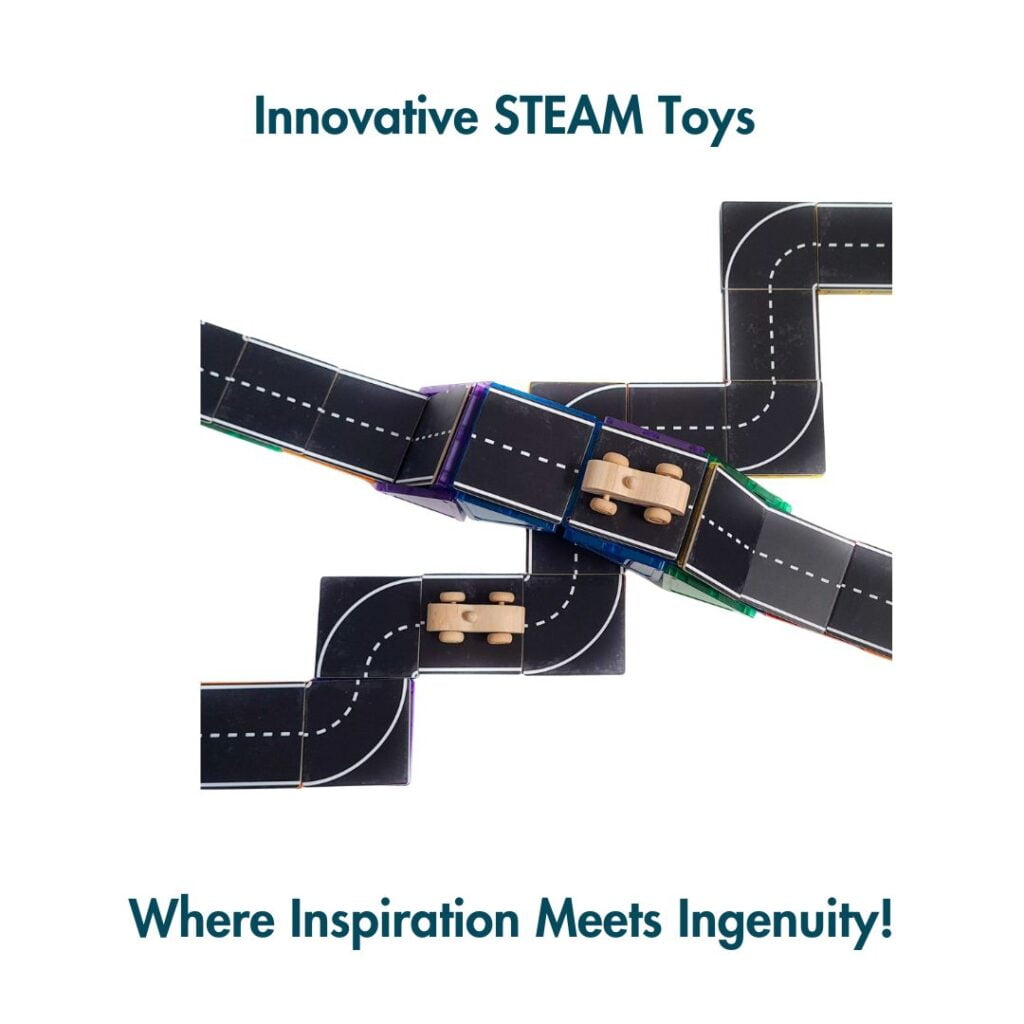 Innovative designs and products showcasing Learn & Grow Toys road tile topers