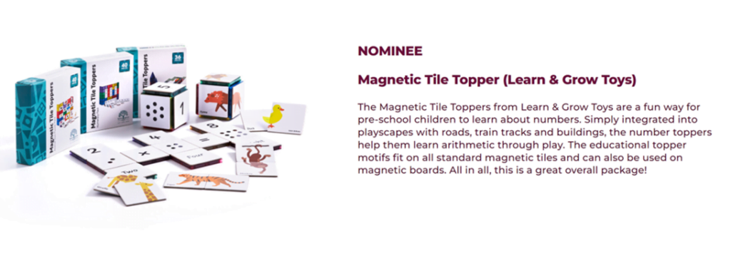 Spielwarenmesse 2024 - Magnetic tile topper nominee